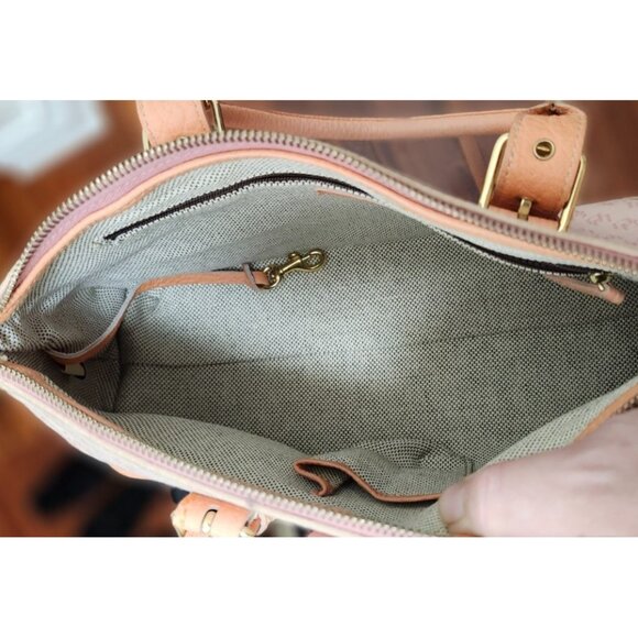 Y2K Dooney & Bourke Logo Pink Canvas Bag Purse - Picture 12 of 16